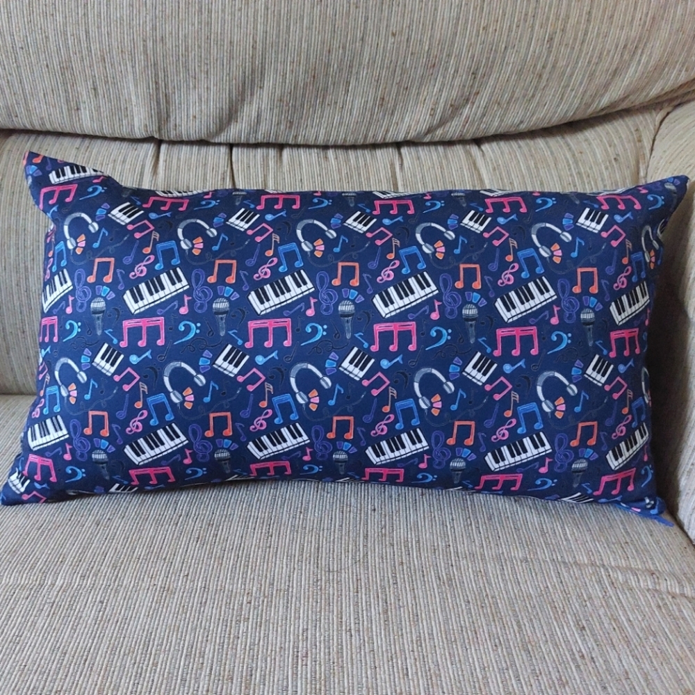 12×20" Cushion Cover - Music Beats